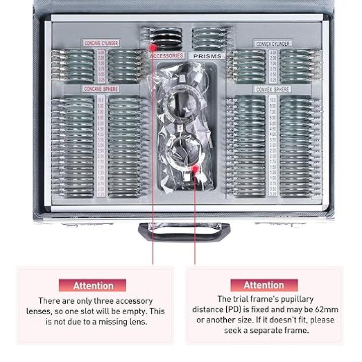 UCanSee 104 Trial Lens Set Metal Rim Aluminum Case Free Trial Frame