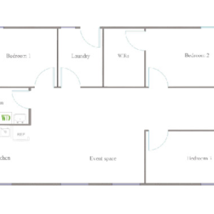 40ft Expandable Container House with 2 Bedrooms and Walk-in Closets