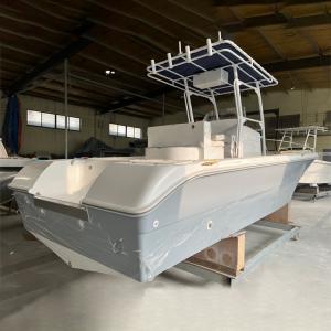 24ft Fiberglass Center Console Sport Fishing Boat with t Top or Hard Top