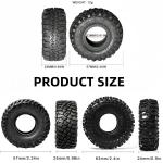 1.0 Inch RC Crawler Tires Upgrades with Foam Inserts for Traxxas TRX4M Axial SCX24 FCX24 97054-1 and RC 1/18 1/24 Scale 4Pcs