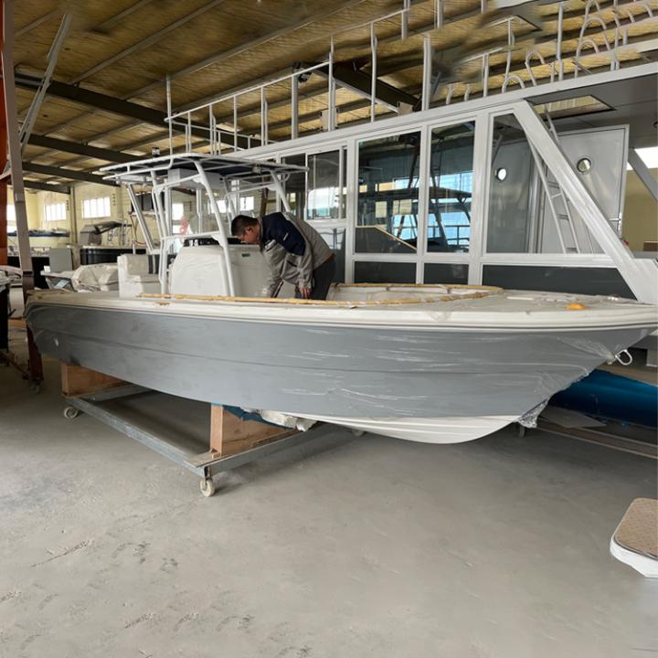 24ft Fiberglass Center Console Sport Fishing Boat with t Top or Hard Top