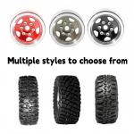 1.0 Inch RC Crawler Tires Upgrades with Foam Inserts for Traxxas TRX4M Axial SCX24 FCX24 97054-1 and RC 1/18 1/24 Scale 4Pcs