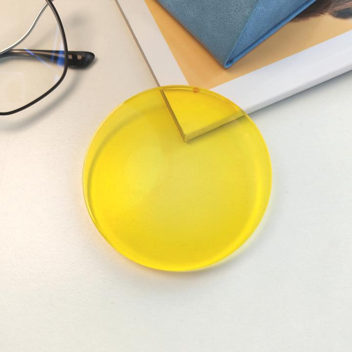 1.56 Night Seeing Yellow Driving Lens Single Vision Color Optical Lens for Driving