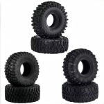 1.0 Inch RC Crawler Tires Upgrades with Foam Inserts for Traxxas TRX4M Axial SCX24 FCX24 97054-1 and RC 1/18 1/24 Scale 4Pcs